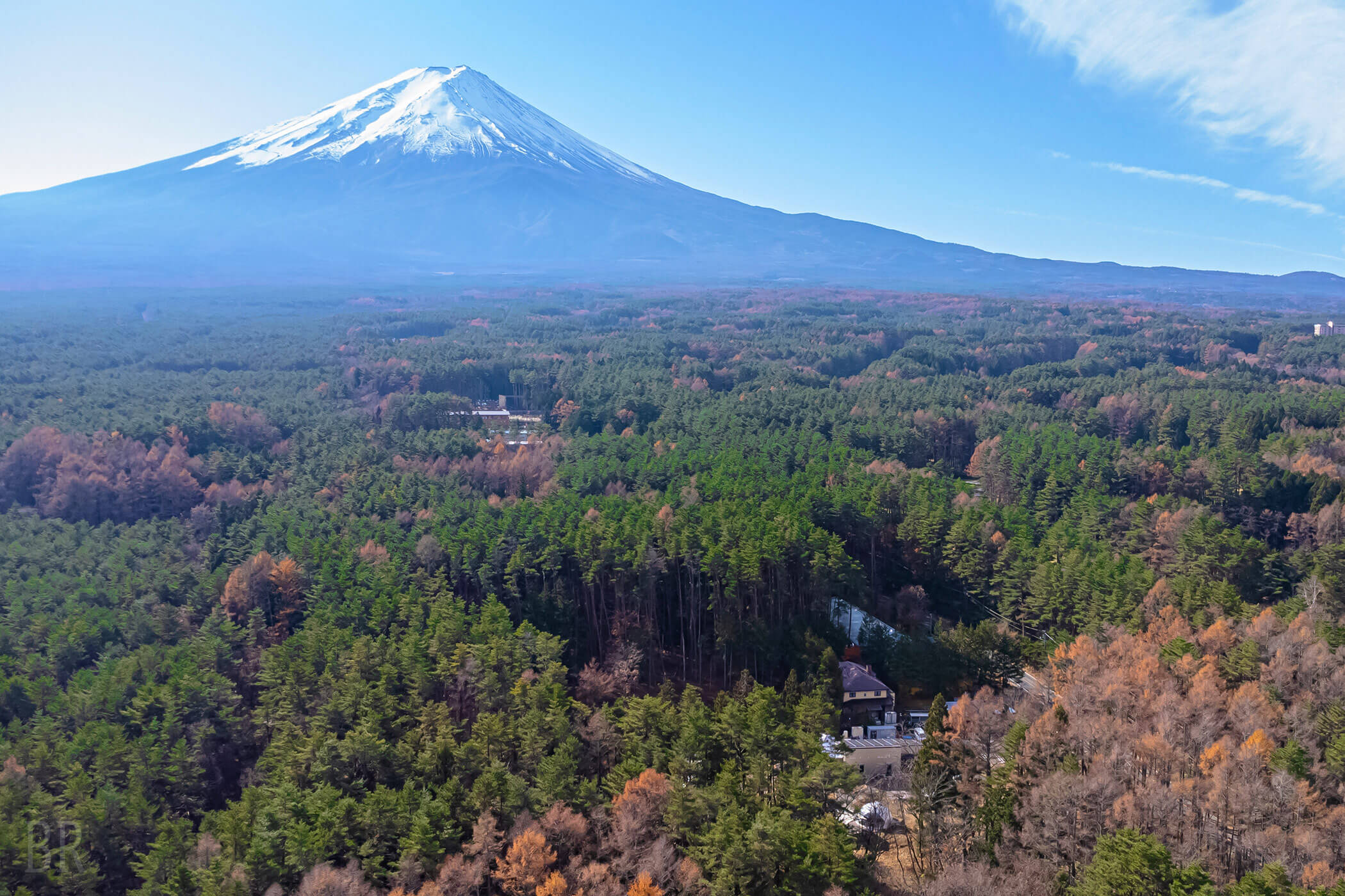 從市中心出發只需約95分鐘即可抵達的優越地點，展開壯闊的大自然 富士山腳下的原始森林「星降之森」